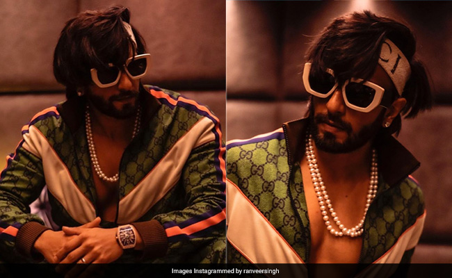 Ranveer Singh Found His Chi And It Was In A Snazzy Gucci Tracksuit And Pearl Necklace
