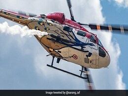 Indian Air Force's Sarang Helicopter Performs At Moscow Air Show Indian Air Force's Sarang Helicopter Performs At Moscow Air Show