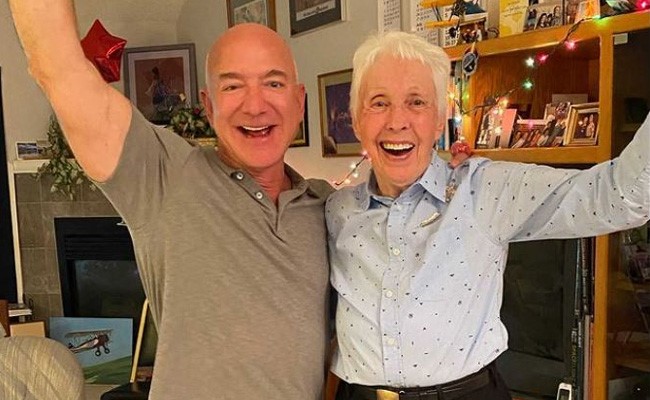 Trailblazing Pilot, 82, To Fly Into Space With Jeff Bezos
