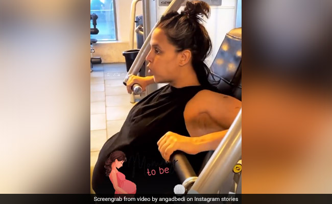 In The Gym With Mommy-To-Be Neha Dhupia. See How She's Keeping Fit