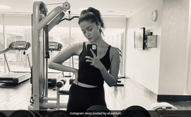 When Alia Bhatt Isn't Shooting For <i>RRR</i>, She Is Busy Working Out
