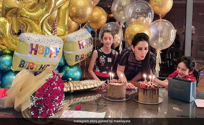 Inside Maanayata Dutt's Birthday Festivities With Shahraan And Iqra. See Pics