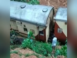 Video: Train Hit By Landslide After Massive Rain, Goes Off Tracks In Goa Video: Train Hit By Landslide After Massive Rain, Goes Off Tracks In Goa