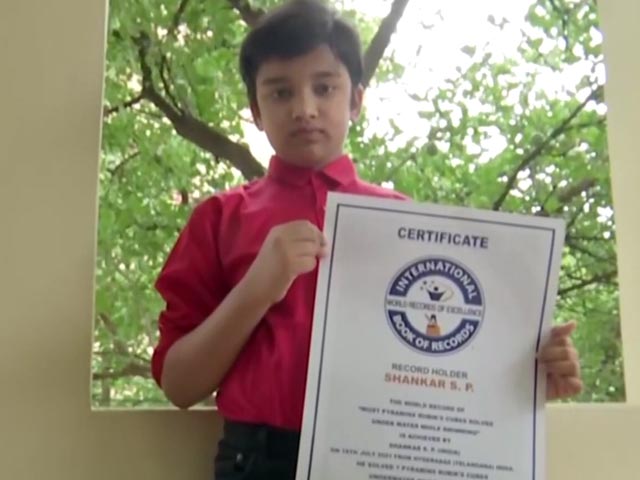 Hyderabad Boy, 10, Sets World Record At Underwater Speedcubing Contest