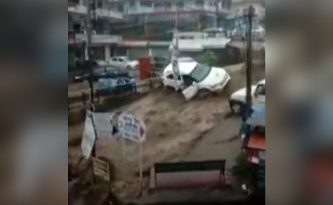 Videos Show Flash Flood Horror In Himachal's Dharamshala After Cloudburst