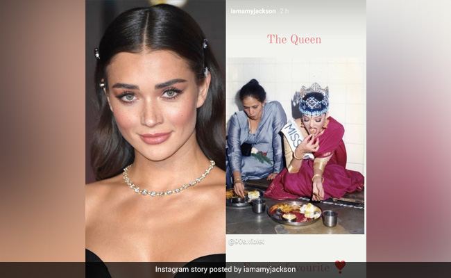 एमी जैक्सन ने शेयर की ऐश्वर्या राय की तस्वीर, जमीन पर खाना खाती नजर आईं पू्र्व मिस वर्ल्ड