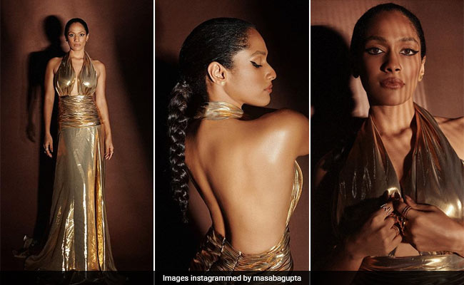 Doesn't Masaba Gupta Glistening In A Liquid Gold Gown Resemble Modern-Day Cleopatra?