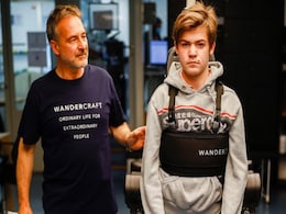Man Builds Exoskeleton To Help His Wheelchair-Bound Son Walk Man Builds Exoskeleton To Help His Wheelchair-Bound Son Walk