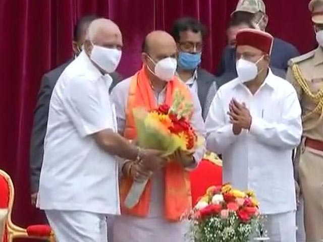 Yediyurappa Loyalist Basavaraj Bommai Sworn In As New Karnataka Chief Minister