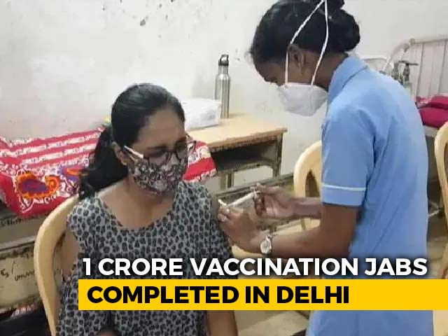 1 Crore Vaccination Jabs Completed In Delhi, 50% Adult Population Covered