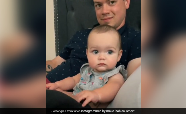 बच्चे को मां बोलना सिखा रही थी महिला, तो घूरकर देखने लगा बच्चा और फिर किया कुछ ऐसा, देखकर आ जाएगी हंसी - देखें Video