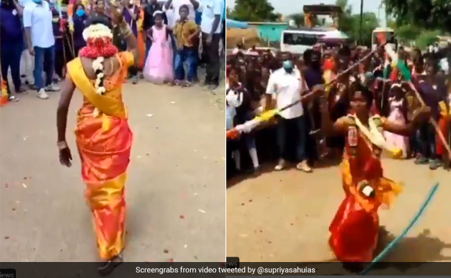 Marital To Martial: Tamil Nadu Bride Performs Silambam In Viral Video