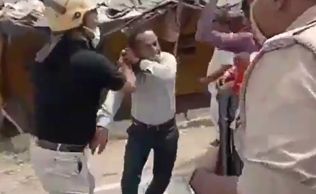 Watch: IAS Officer Thrashes Journalist In Public During UP Local Polls