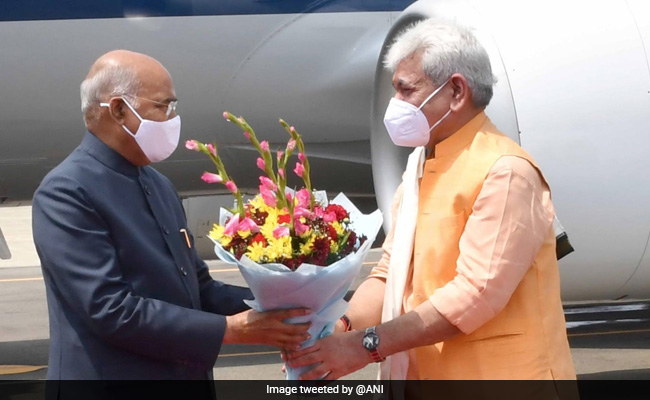 President Ram Nath Kovind Arrives In Srinagar For Four-Day Visit