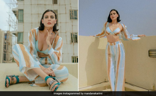 Mandana Karimi Simply Cannot Stop Channeling Summer Days In Her Striped Co-Ord Set