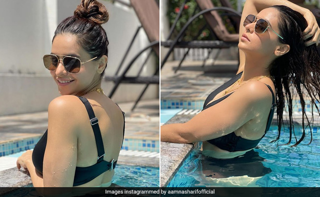 Aamna Sharif In A Black Bikini Dreaming About Sunny Days Gone By? Yes Please