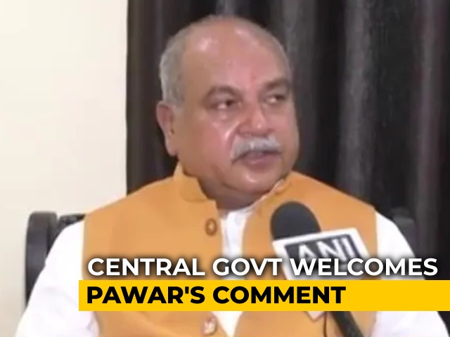 "Welcome Sharad Pawar's Statement On Farm Laws...": Agriculture Minister