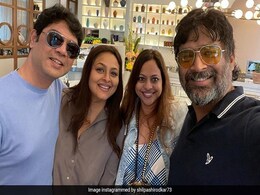 Madhavan And His Wife Sarita Birje Meet Friend Shilpa Shirodkar In Dubai. See Pic Madhavan And His Wife Sarita Birje Meet Friend Shilpa Shirodkar In Dubai. See Pic
