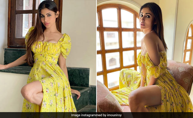 Mouni Roy Is Her Own Sunshine Dressed In A Bright Yellow Cottagecore Dress