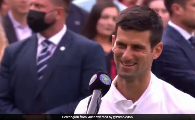 Video-विंबलडन फाइनल में पहुंचने के बाद जोकोविक ने प्रजेंटर के सवाल का दिया ऐसा जवाब, जीत लेगा आपका दिल