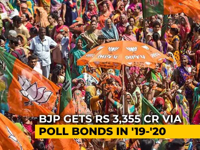 BJP Got Rs 2,555 Crore From Electoral Bonds In 2019-20, 76% Of Total