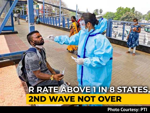 8 States Show Rise In R-Factor, Covid "Still Raging", Cautions Government