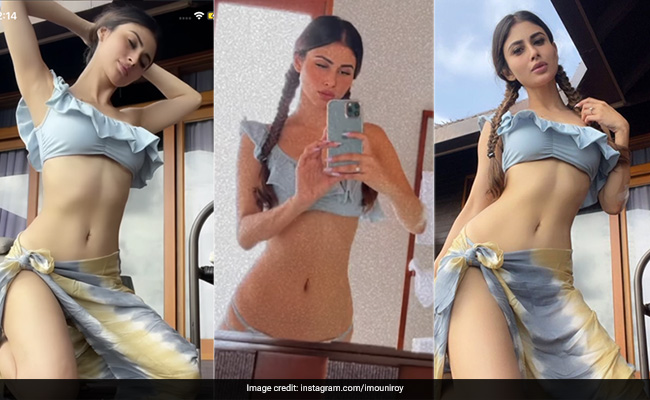 Mouni Roy Makes Maldives Look Even More Gorgeous With Her Grey Bikini