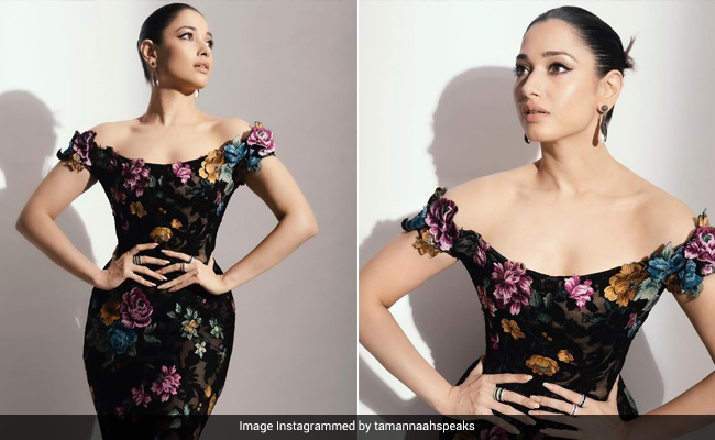 Tamannaah Bhatia Is "Feeling Floral" And Looking The Part In Her Gorgeous Flower-Studded Gown