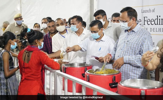 Arvind Kejriwal Launches Free Food Programme For Homeless In Shelter Homes