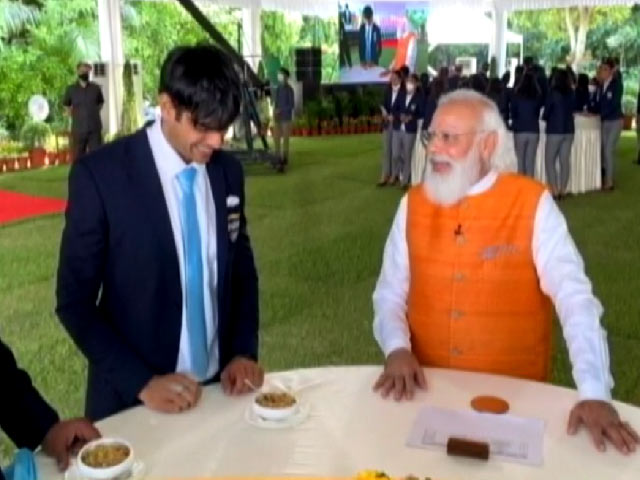 PM Has Ice-Cream With PV Sindhu, As Promised. Neeraj Chopra Had 'Churma'