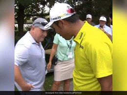 Watch: Golfer Hideki Matsuyama's Errant Tee Shot Finds Its Way Into A Spectator's T-Shirt Watch: Golfer Hideki Matsuyama's Errant Tee Shot Finds Its Way Into A Spectator's T-Shirt