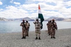 National Flag At 17,000 Feet, Border Police Celebrates Independence Day National Flag At 17,000 Feet, Border Police Celebrates Independence Day