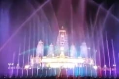 Watch: Musical Fountain Show At Kanpur Temple On Janmashtami Watch: Musical Fountain Show At Kanpur Temple On Janmashtami