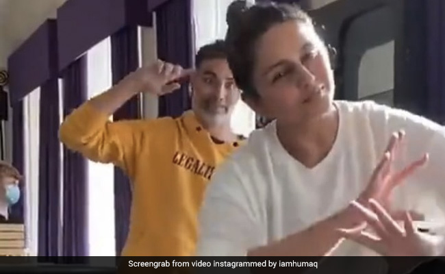 Huma Qureshi मजे से कर रही थीं भांगड़ा, अक्षय कुमार ने यूं उड़ाया मजाक...Video हुआ वायरल