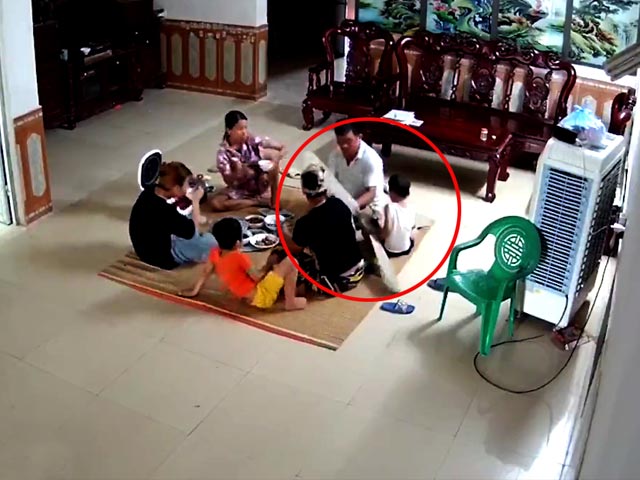 Video: Ceiling Fan Falls In Middle Of Family Dinner