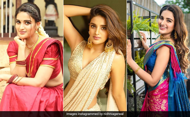 Happy Birthday Nidhhi Agerwal: 7 Times Nidhhi Agerwal's Stunning <i>Sarees</i> Stole The Show