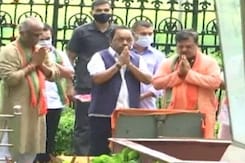 Minister Narayan Rane Visits Bal Thackeray Memorial, Targets Shiv Sena Minister Narayan Rane Visits Bal Thackeray Memorial, Targets Shiv Sena