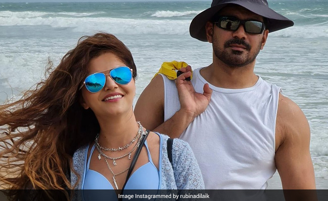 Rubina Dilaik And Abhinav Shukla's Day At The Beach