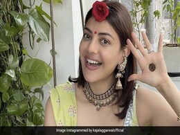 Kajal Aggarwal's First Teej After Marriage Was A Splash Of Green In A Mint <i>Anarkali</i> Suit Kajal Aggarwal's First Teej After Marriage Was A Splash Of Green In A Mint <i>Anarkali</i> Suit