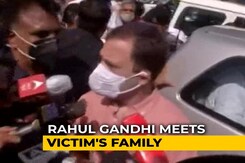 "With Them": Rahul Gandhi Meets Family Of Girl Allegedly Raped, Killed "With Them": Rahul Gandhi Meets Family Of Girl Allegedly Raped, Killed