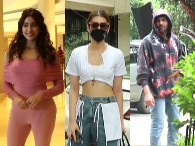 Spotted: Janhvi, Kriti And Kartik Aaryan