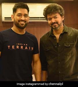 "Master And The Blaster": MS Dhoni Meets Actor Vijay In Chennai; Fans Go Crazy On Social Media