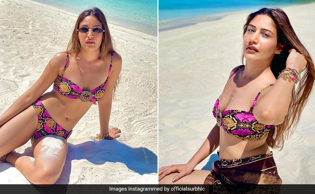 Surbhi Chandna's Snakeskin Bikini Is Beach Holiday Perfection At Its Best