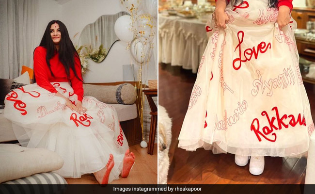 Rhea Kapoor Is The Sassiest Bride Ever In A 'Love'ly Skirt With Sneakers And A Bomber Jacket