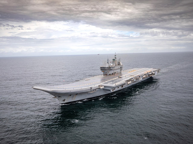 In Pics: Made-In-India Aircraft Carrier Vikrant Embarks On Trial Sail
