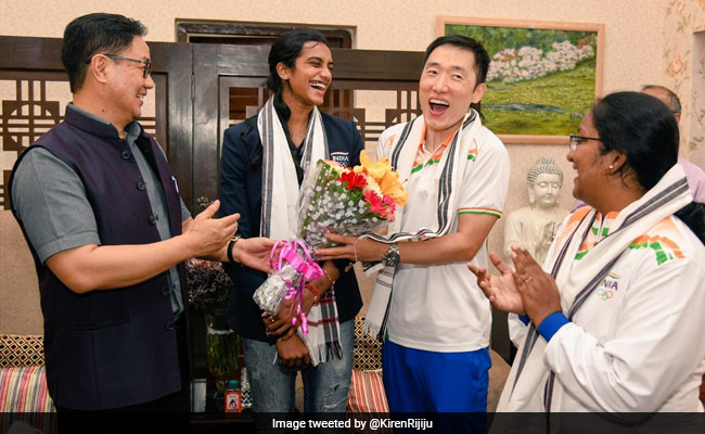"Every Indian Knows You": Minister Kiren Rijiju Thanks PV Sindhu's Coach
