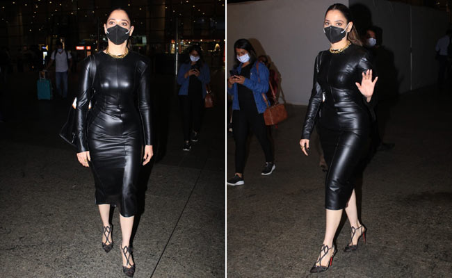 Airport Fashion Goes Glam With Tamannaah Bhatia And Her Rs 1.3 Lakh Christian Louboutin Heels