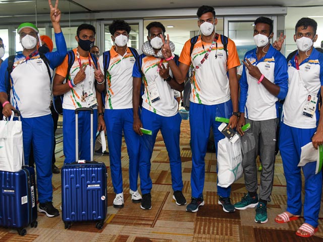 Neeraj Chopra, Other Medallists, Athletes Return Home To Grand Welcome