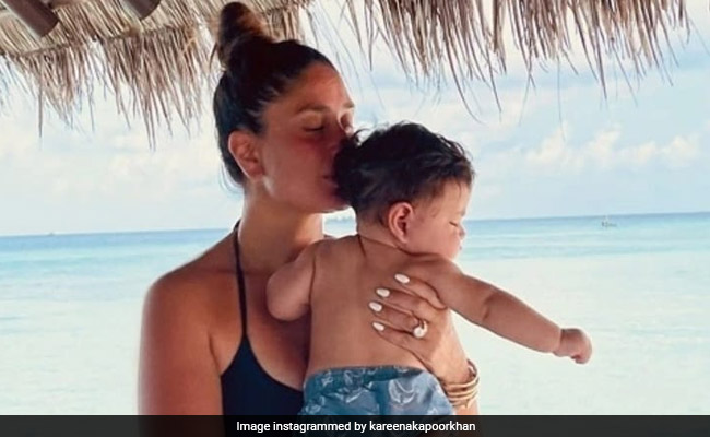 करीना कपूर समंदर किनारे छोटे बेटे जेह के साथ यूं एंजॉय करती आईं नजर, देखें वायरल Photos
