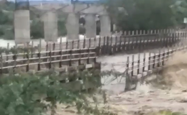 Watch: Bridge Swept Away In Flood Fury In Madhya Pradesh